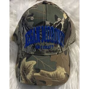 Megan Moroney camo Trucker hat “Am I Okay?” Blue Embroidery New! Otto Brand